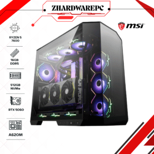 PC Gamer Zhardware Ryzen 5 7600 | 16GB DDR5 | 512 Go SSD | RTX 5060