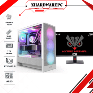 PC Gamer ZHARDWARE Ryzen 5 7600 | 16Go DDR5 | 1To SSD | RTX 5060 + Écran HYBROK 24