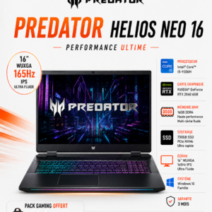 Acer Predator Helios Neo 16 i9-13900HX/16GB DDR5/1TB SSD/RTX4070 8GB/16'' 165Hz IPS