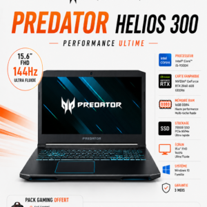 Acer Predator – Intel Core i5-9300H  RTX 2060 RAM 16 Go SSD 700GB