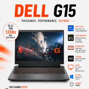 Dell G15  Intel Core i5-11 EME RAM 16GB SSD 512GB RTX3050