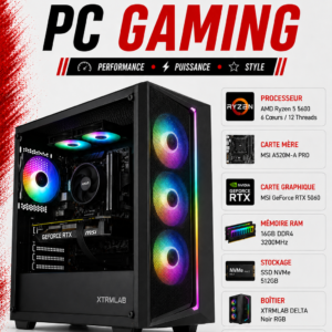 PC Gamer Ryzen 5 5600/16GB/512GB SSD/RTX 5060 8GB