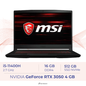 MSI GF63 THIN i5-11400H/16GB/512GB SSD/RTX3050 4GB/15.6'' 144Hz