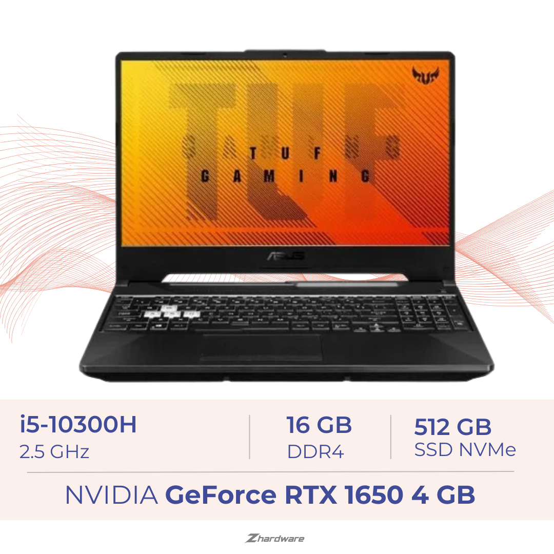 ASUS TUF F15 FX506LH-HN004W – Core™ I5 10th, GTX 1650, 16GB, 512GB