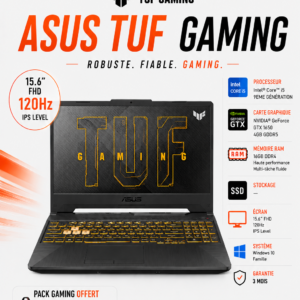 ASUS TUF INTEL I5-9EME RAM 16GB DDR4 GTX 1650 4GB