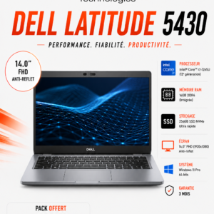 DELL Latitude 5430 I7-1265U /16GO/256GB SSD NVMe
