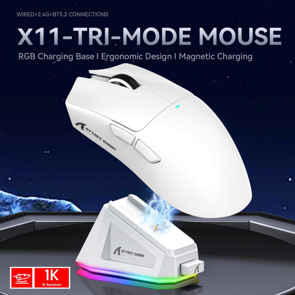 ATTACK SHARK X11 (White) - Image 2
