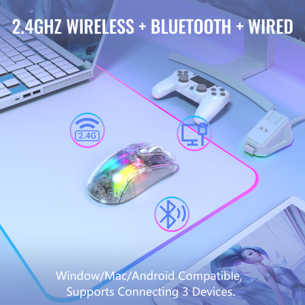 ATTACK SHARK X2 Pro (White) - Image 3